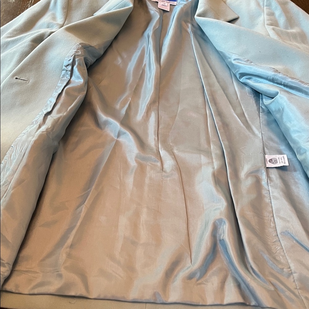 Pendleton Soft Sky Blue Wool Lined Blazer - image 3